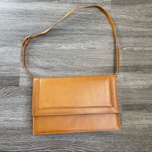 Brown leather purse